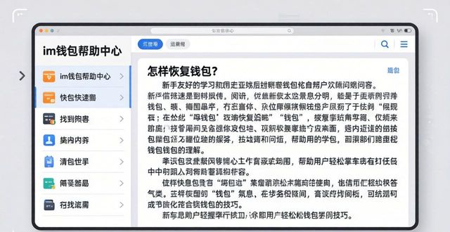 im钱包视频教程+帮助中心，新手一学就会